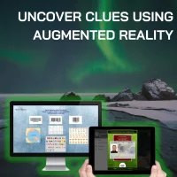 Use your devices to solve augmented reailty clues!